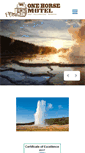Mobile Screenshot of onehorsemotel.com